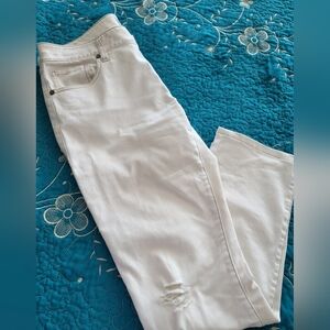 CAbi Slim Boyfriend Distressed Jeans - 6